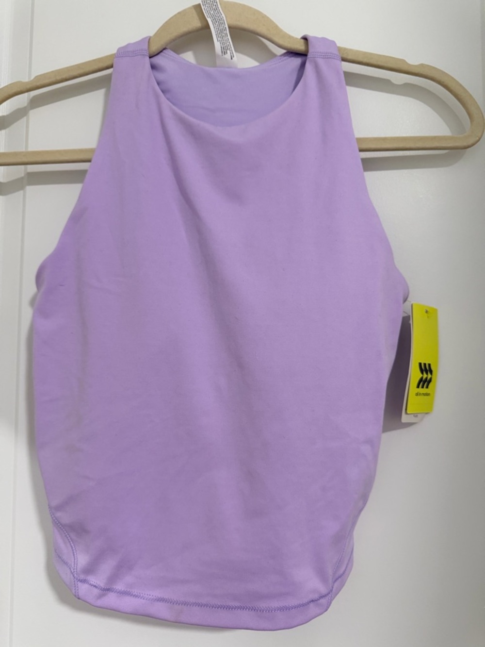 NWT! All in Motion | Lavender Cropped Shelf Bra Tank